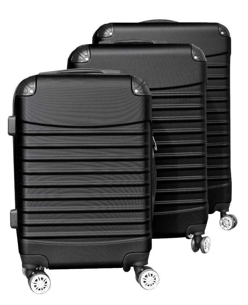 Zestaw Walizek Bagażowych Czarnych MOVEMANIA Lonar 75 x 47 x 28 cm